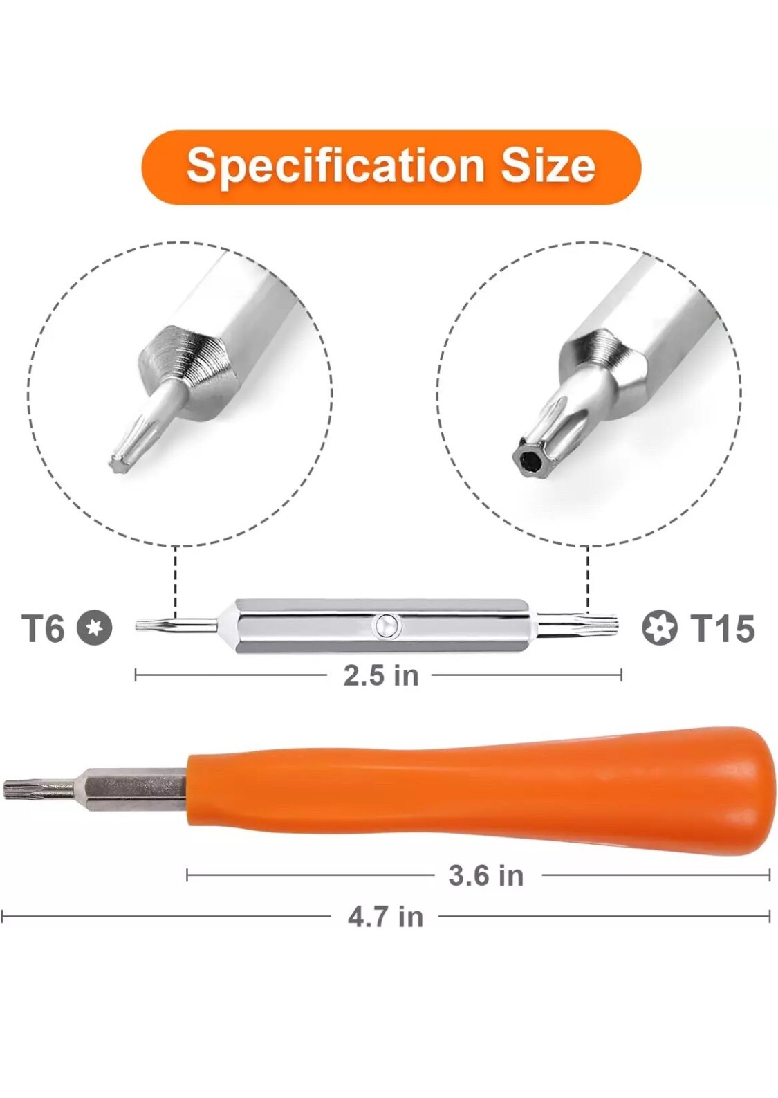 Screwdriver for Ring Doorbell Gen 1 2 3 4 Plus Pro With 16 Screw For All Models