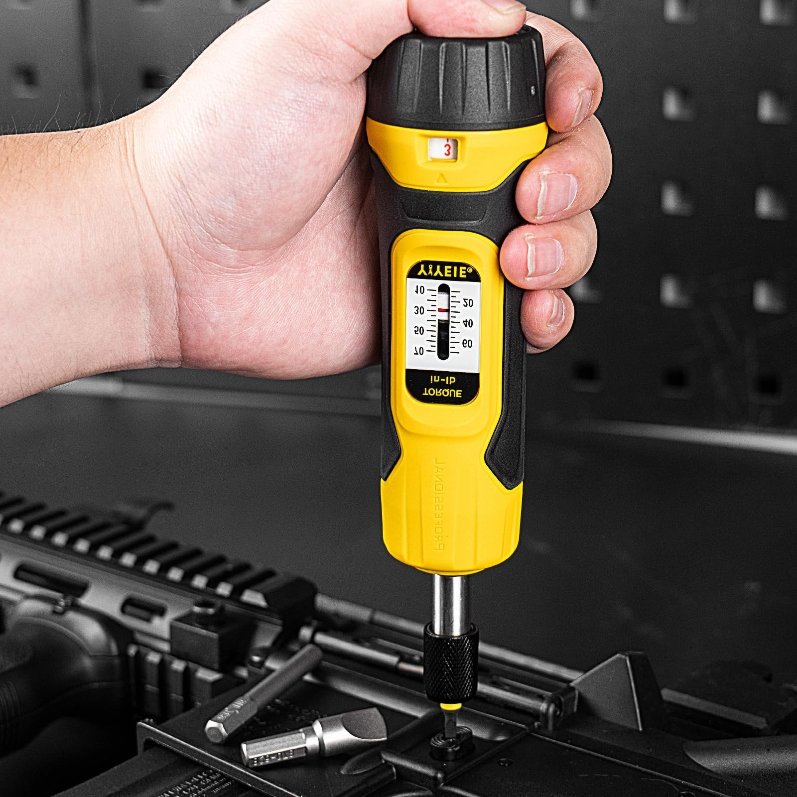 60Pcs Torque Screwdriver Set, Adjustable 10-70 In-lbs, S2 Bits, 1/4″ Drive Wrenc