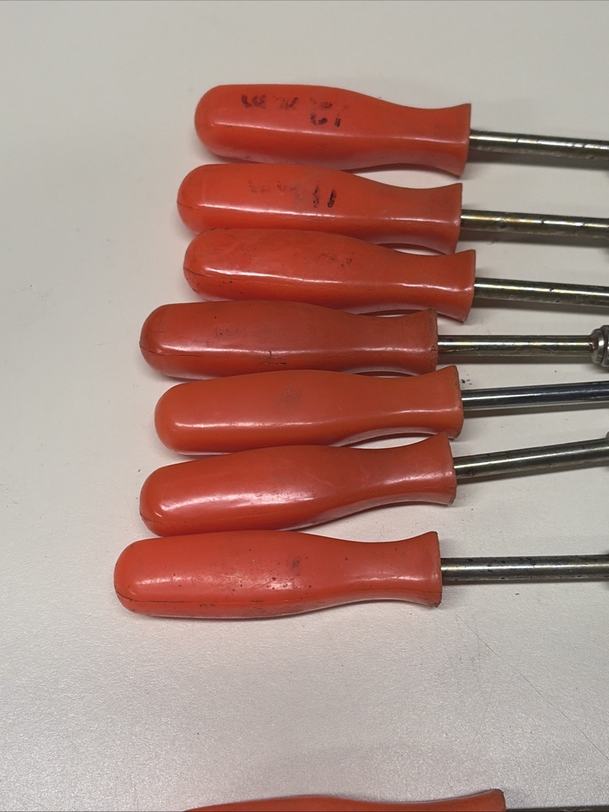Lot Of 13 Cummins Pro Industrial Nut Drivers Tools SAE Metric Orange #9C
