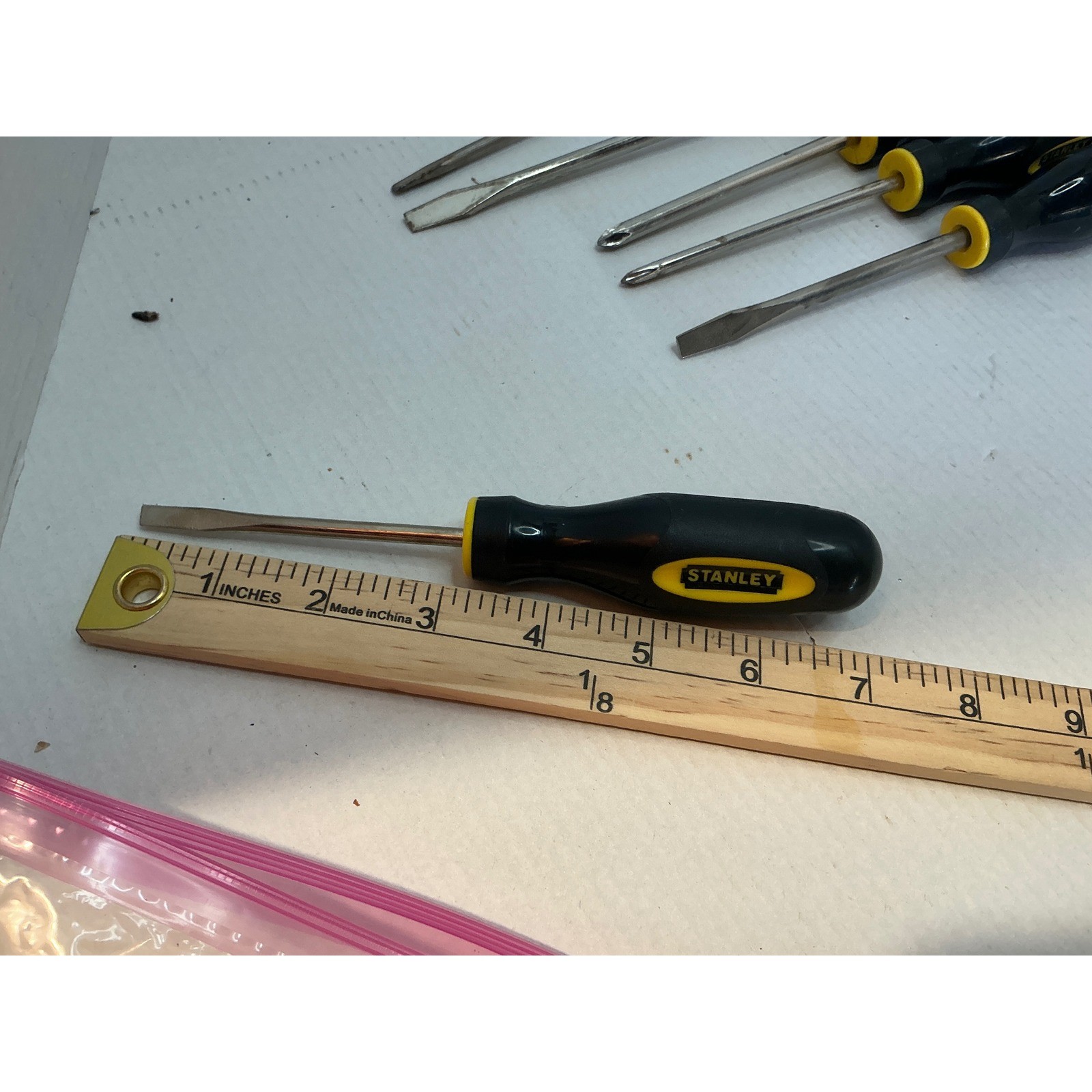 Stanley Screwdriver Set 6 Piece Phillips Slotted Flathead Hand Tools Black Yello
