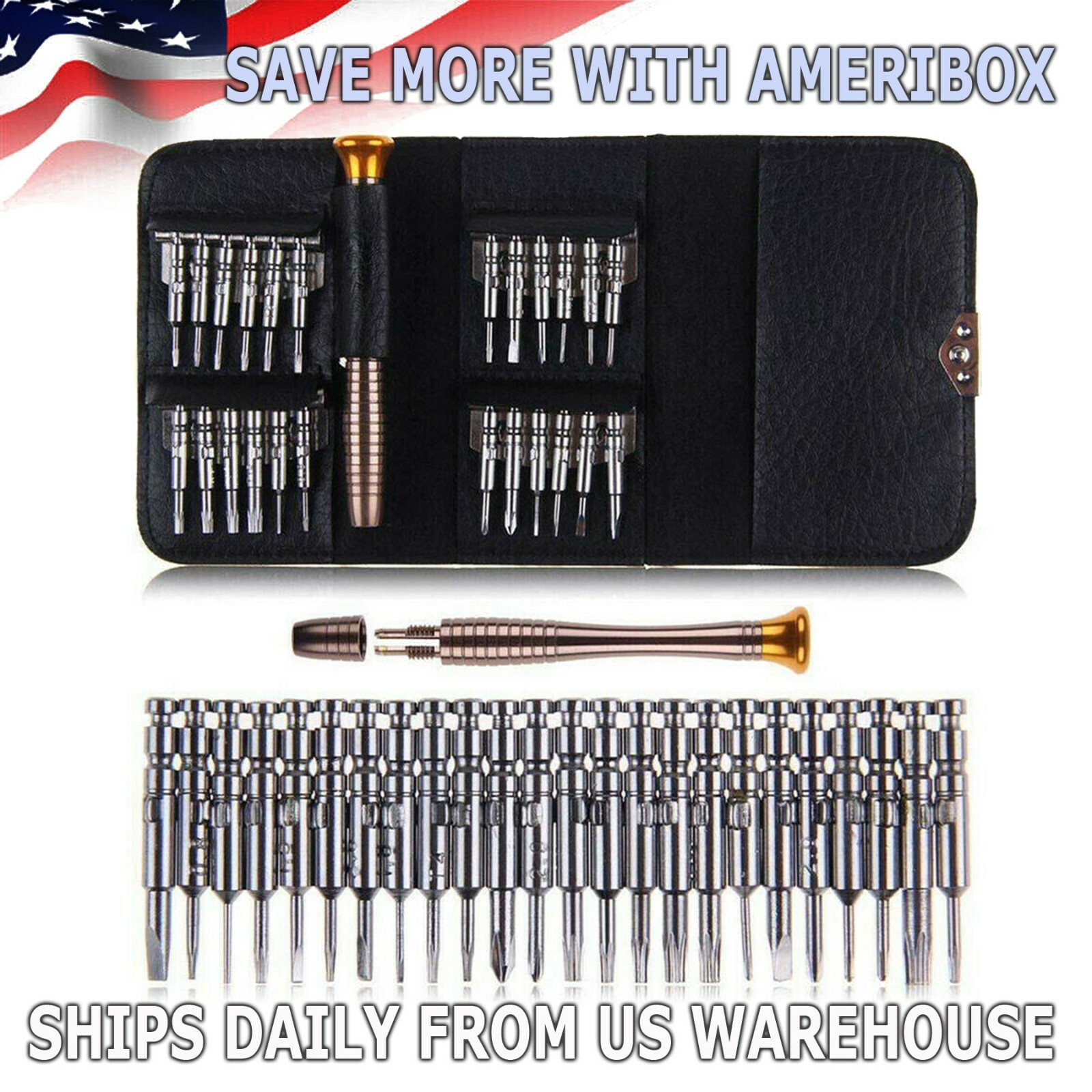 25 IN1 Small MINI REPAIR PRECISION SCREWDRIVER TORX TOOL KIT SET PHONES FIX US