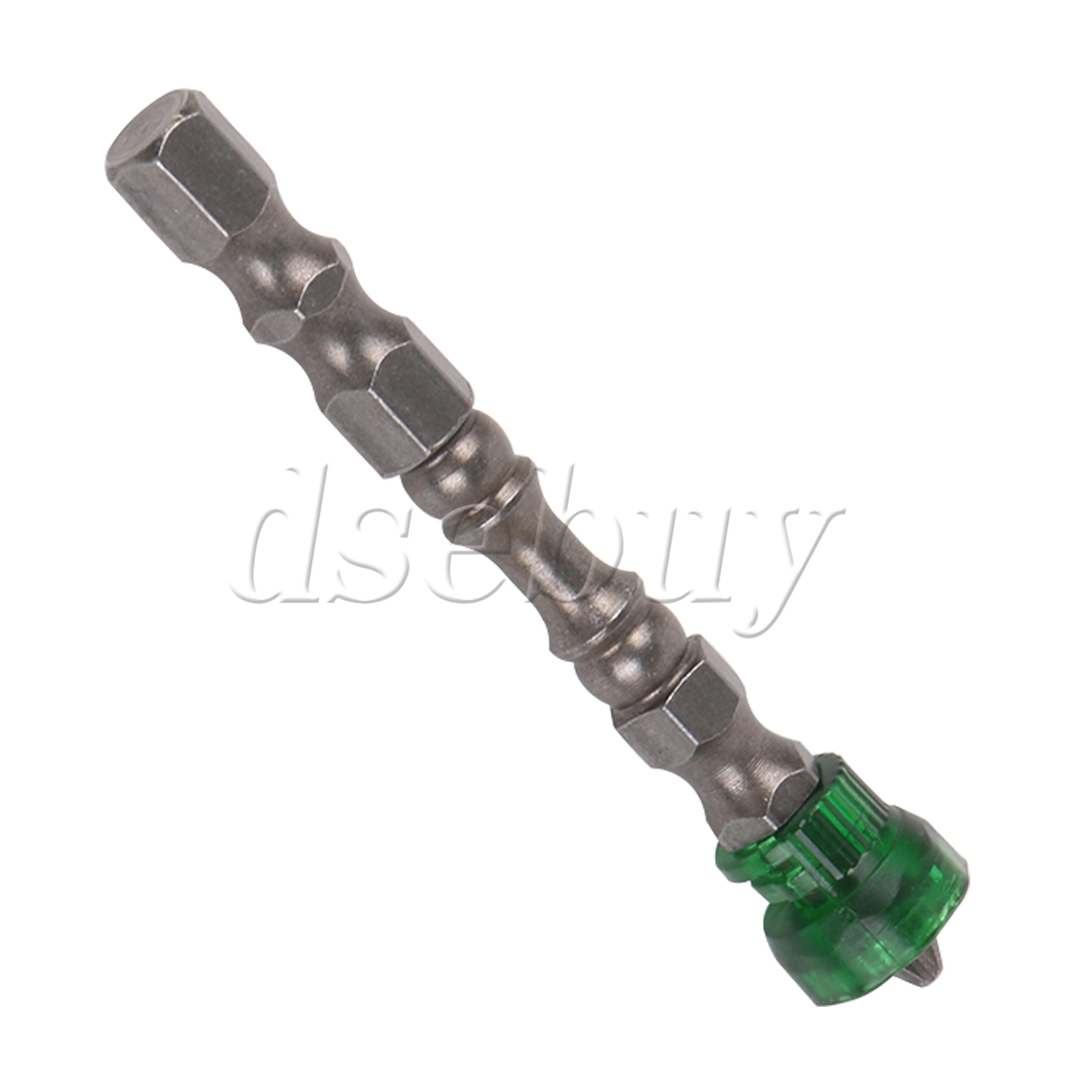 25PCS Green Magnetic Collar Design S2 Steel Screwdriver Bit w/ 1/4″ Hex Shank