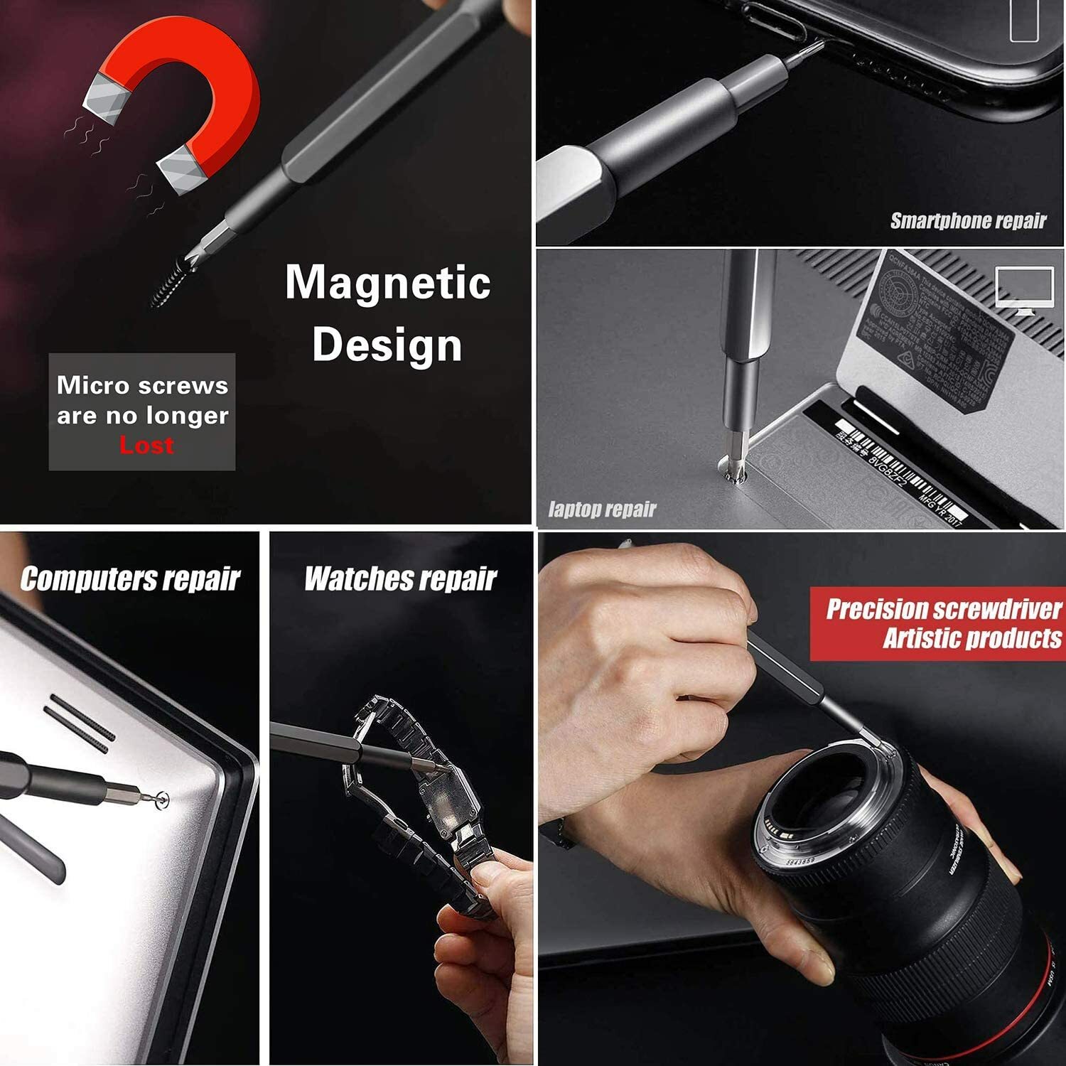 25 in 1 S2 Bits Precision Screwdriver Set Magnetic Screwdriver Repair Tool Kit A