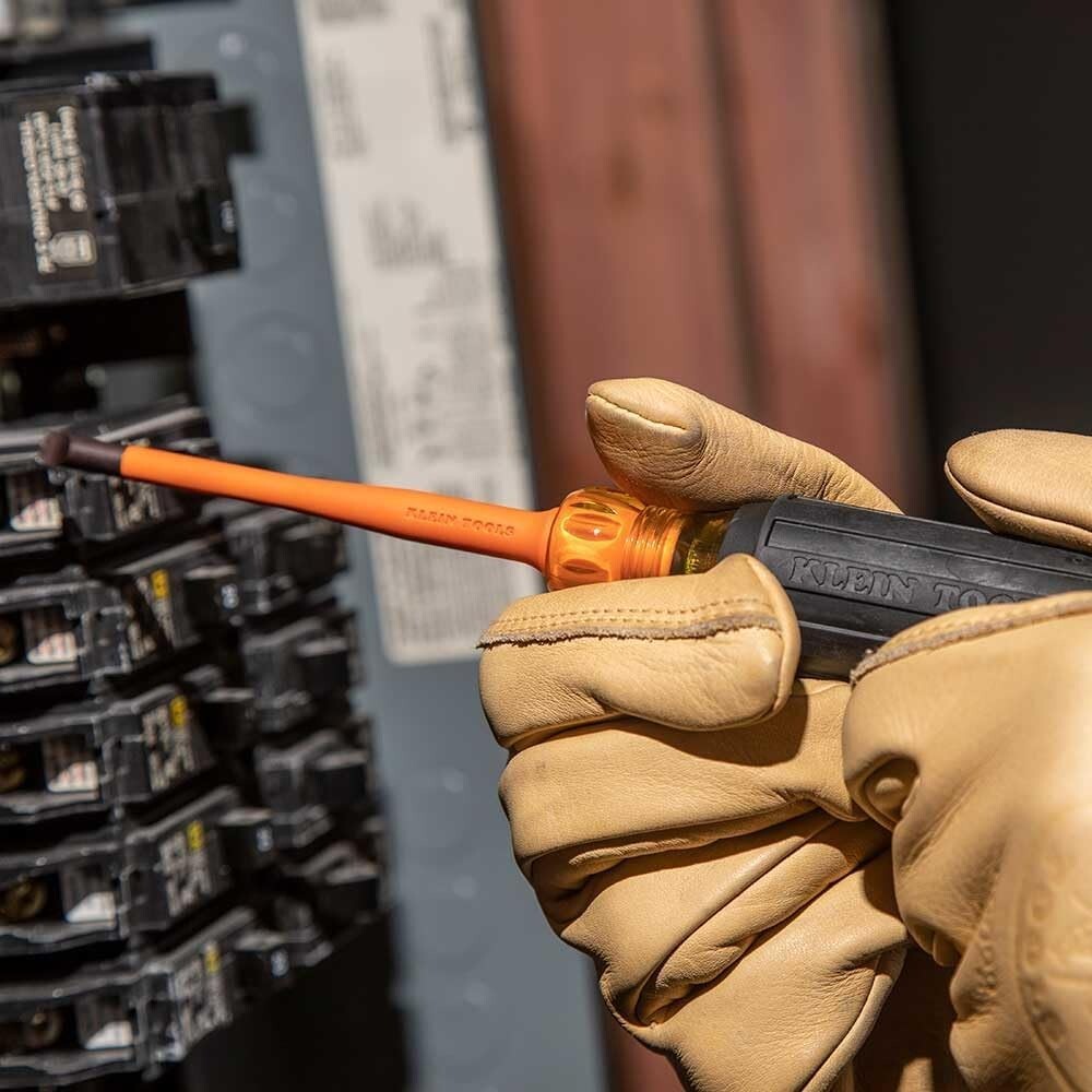 Klein 1000V Slim Insulated Screwdriver – Comfort Grip, Perfect for Tight Spaces