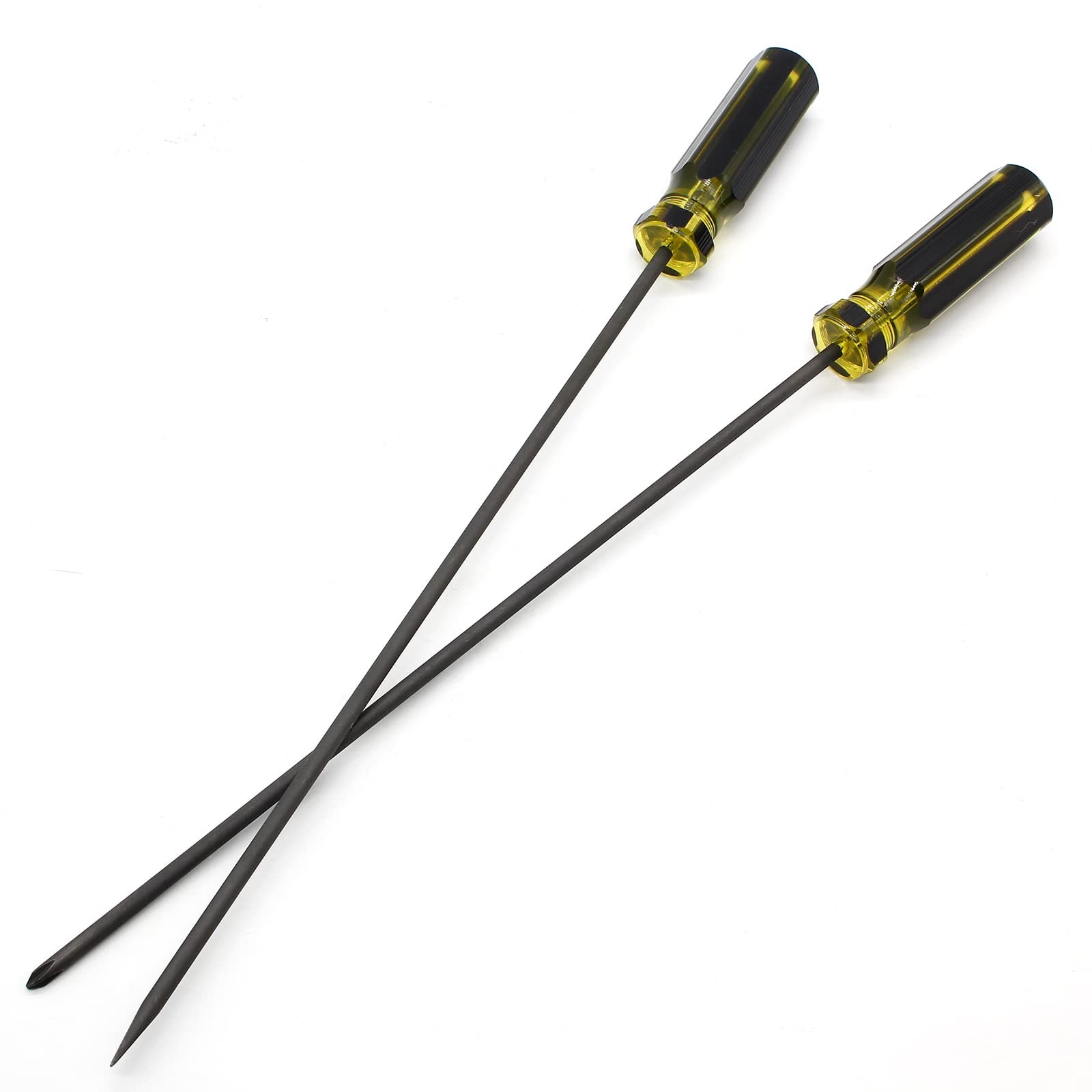 Long Screwdriver Set, 39cm / 15.4 Inches Phillips Screwdriver and Slotted Scr…
