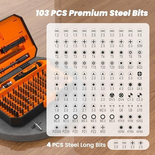 115-in-1 Precision Screwdriver Set – Magnetic Repair Tool Kit for PC, Laptop, iP
