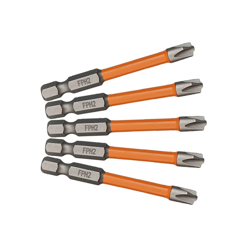 5PC FPH2 Impact Screwdriver Bit Set-S2 Steel 65mm & 110mm Slotted Heads 2025 NEW