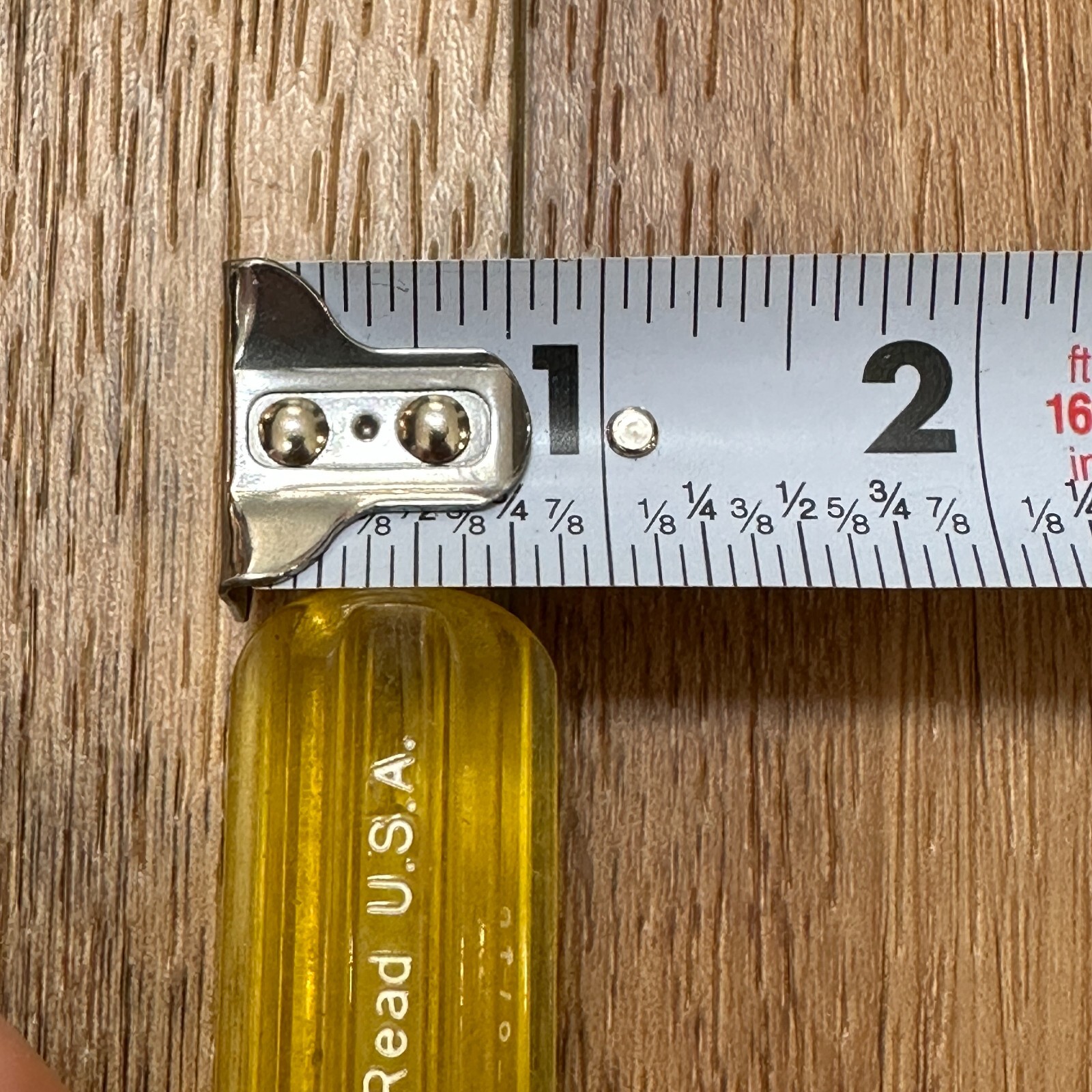 Lot of 2 Pratt-Read USA 3/16″ x 3″ Phillips Head Screwdriver #1 Yellow Handle