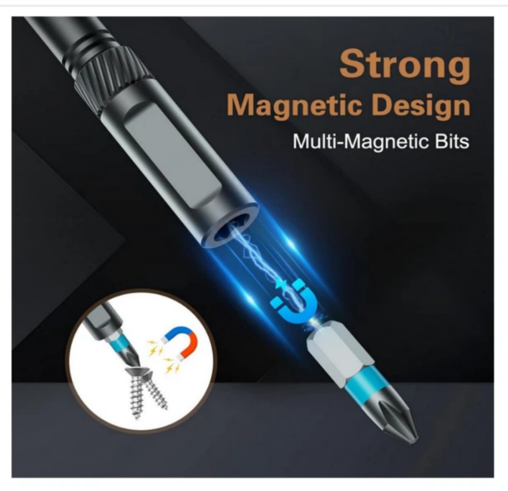 25Pcs 24 in 1 Multifunction Screwdriver Head Set Household Repair Ratchet Wrench
