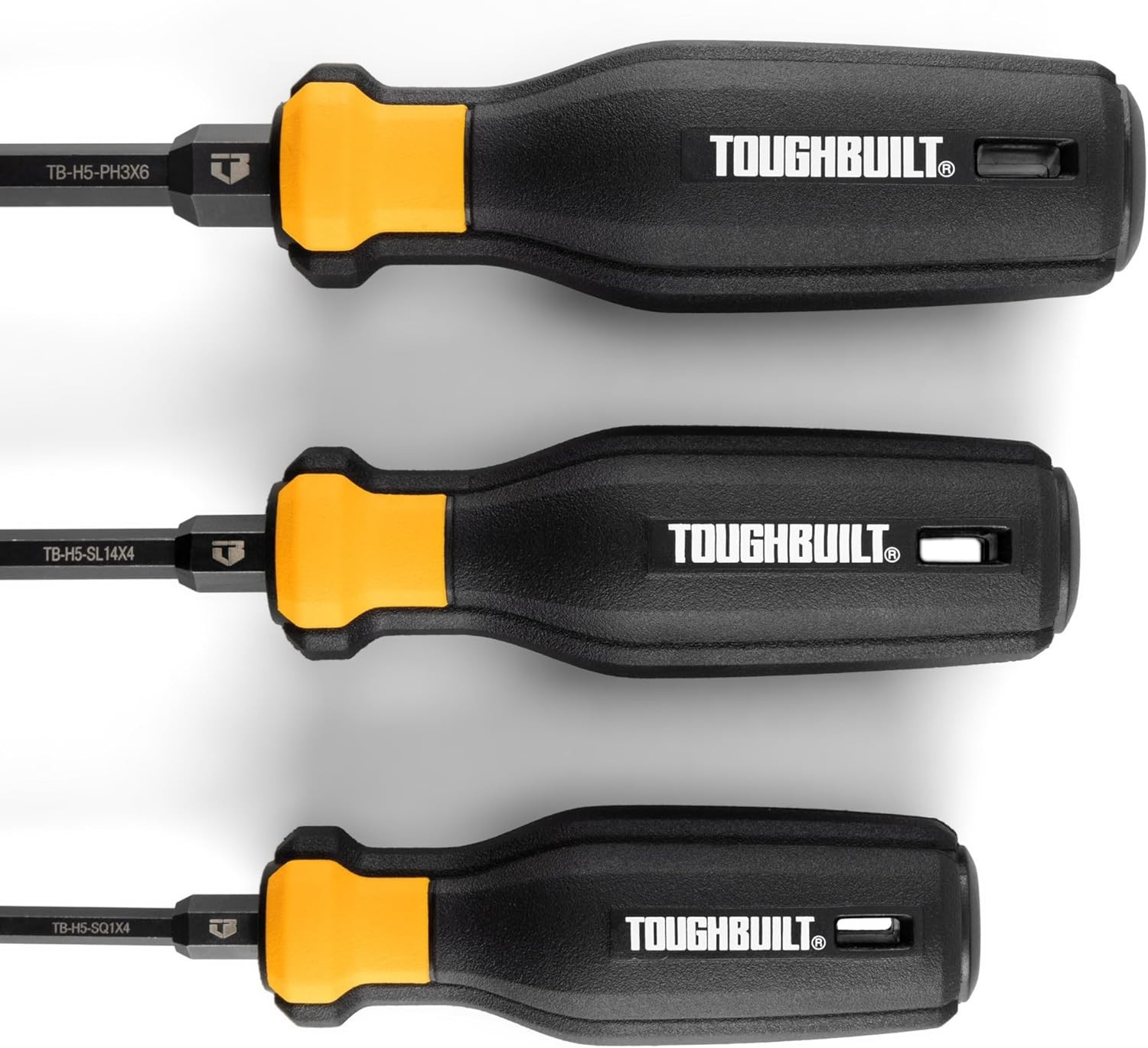 ToughBuilt – 8-Piece Screwdriver Set, Heavy-Duty Magnetic Tip Screwdrivers