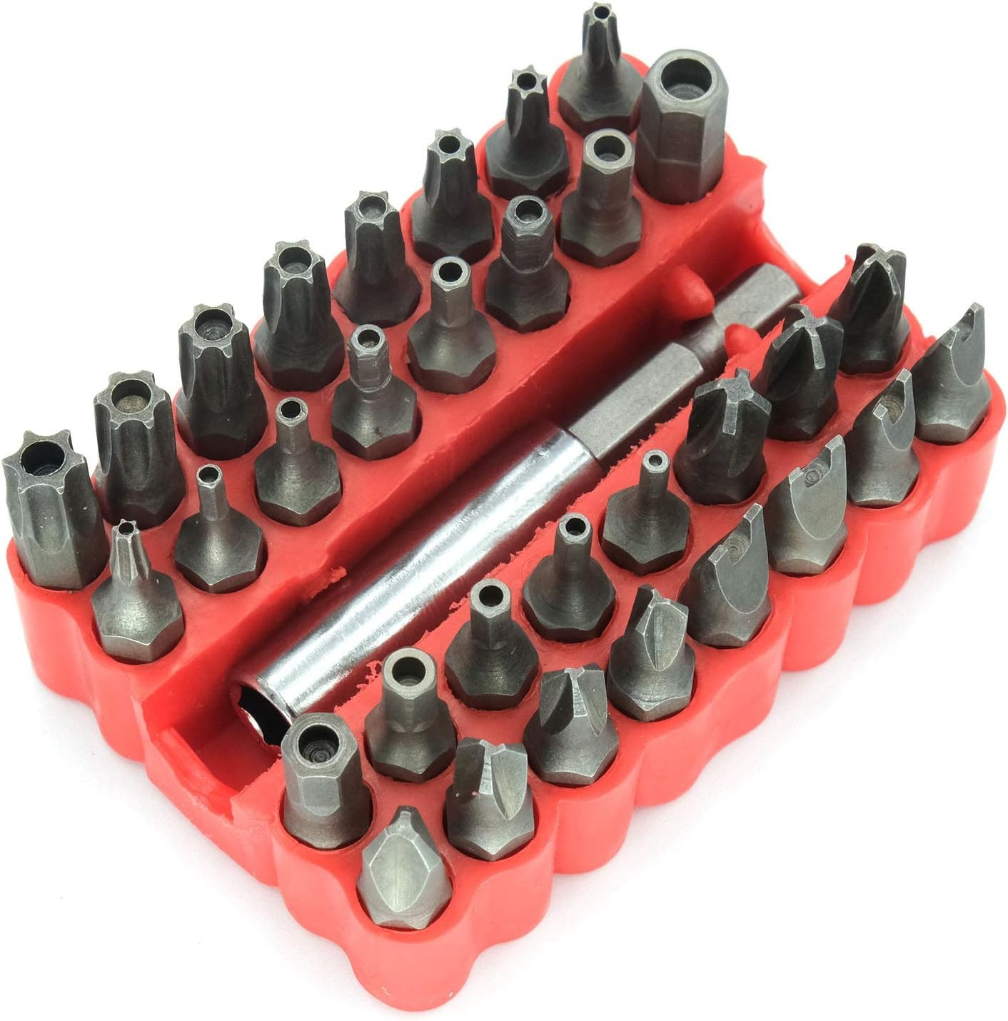 33PCS Proof Security Hex Key Set Torq Star Spanner Torx Bits &Tamper Screwdriver