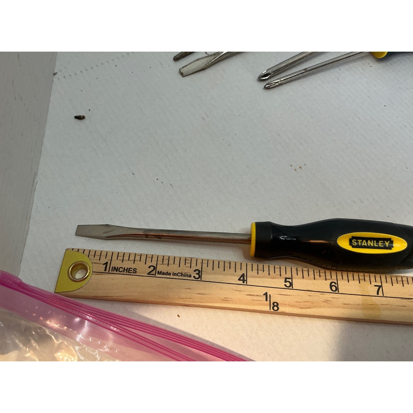 Stanley Screwdriver Set 6 Piece Phillips Slotted Flathead Hand Tools Black Yello