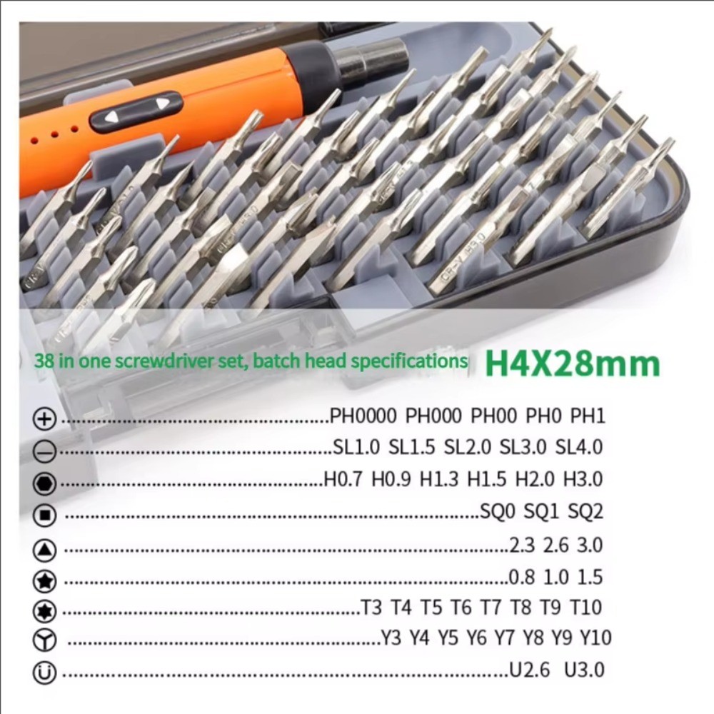 46 in 1 Cordless Electric Screwdriver Set USB Magnetic Phone Repair