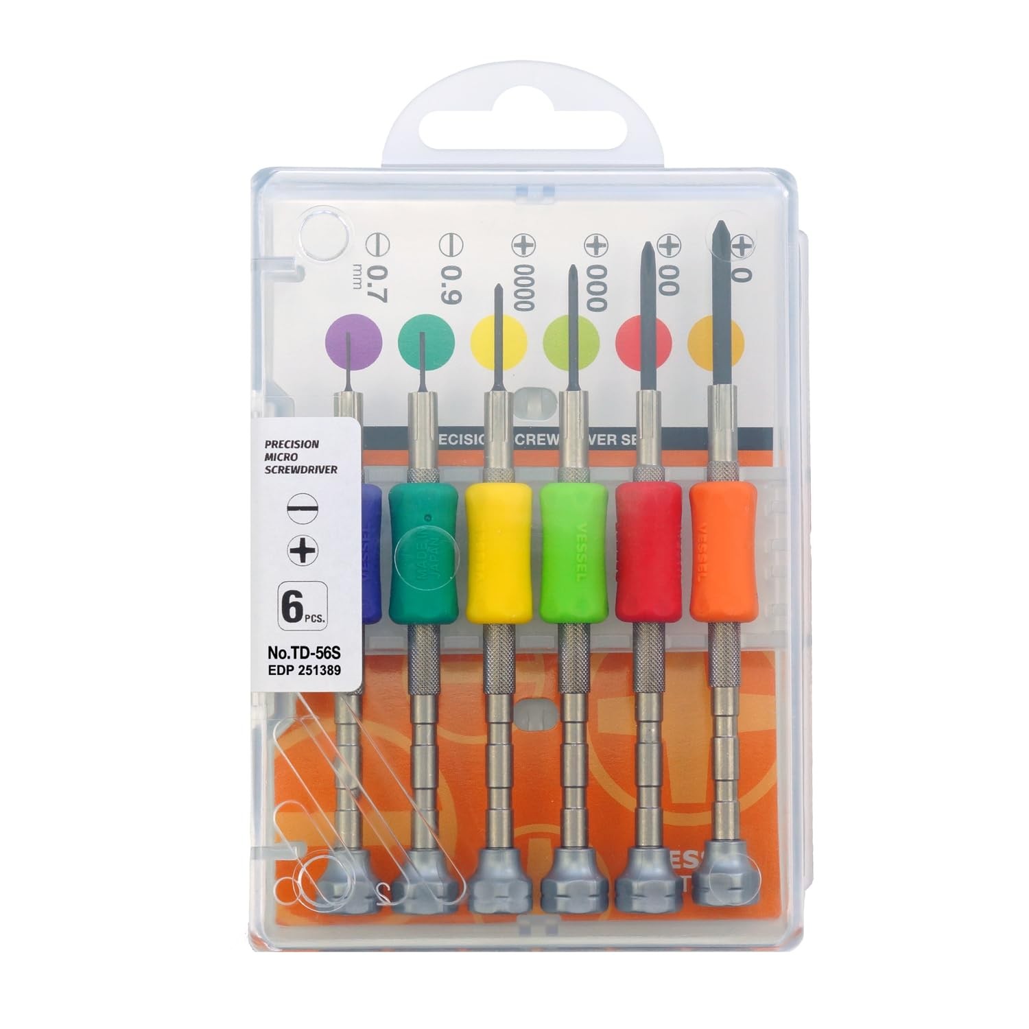 Precision Screwdriver Set TD-56S / +0, 00, 000, 0000, -0.7, -0.9