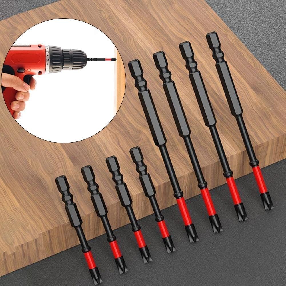 10pc FPH2 Impact Screwdriver Bit Set S2 Steel Magnetic Hex Shank for Electrician