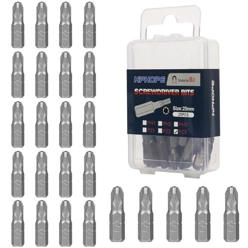 PZ3 Screwdriver Bit Set Pozi Bits 1/4 Inch Hexagon Bit 1 Inch 25PCS