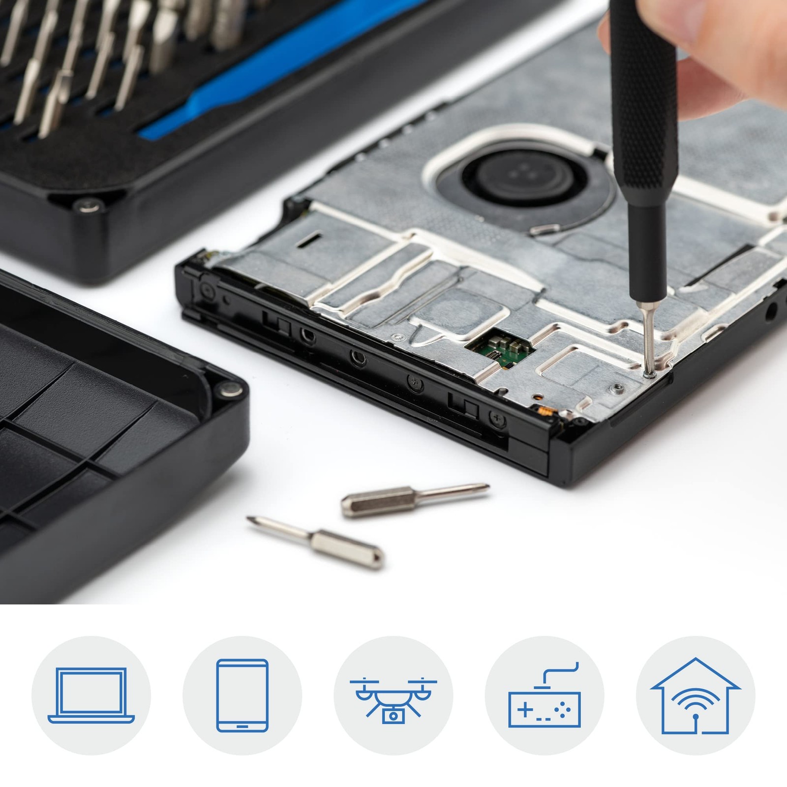 iFixit Mako Driver Kit – 64 Precision Bit Set for Electronics Repair