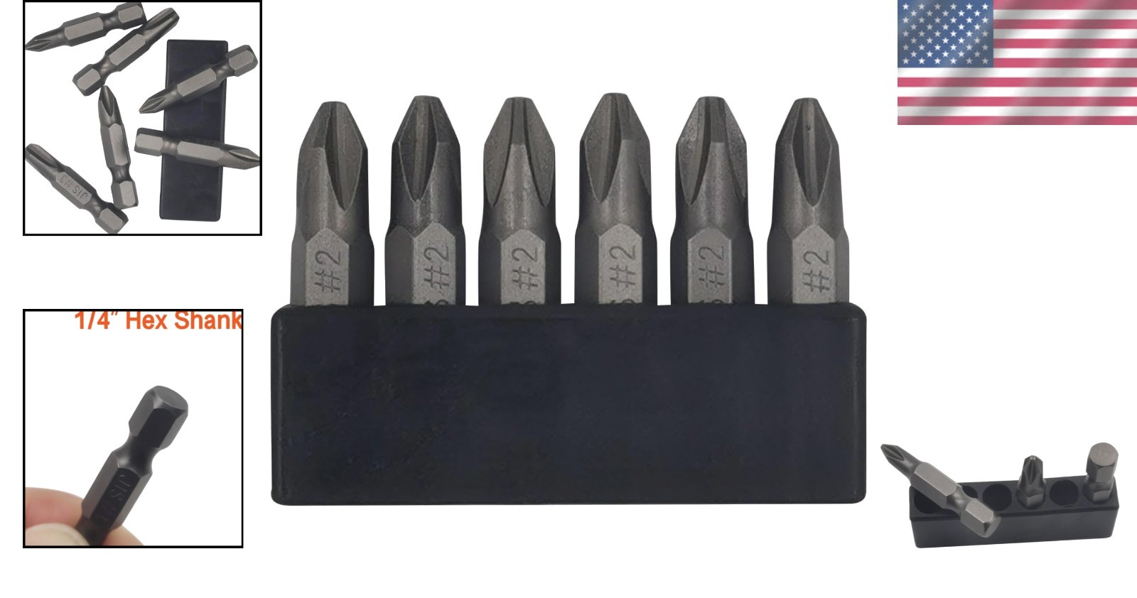 6Pcs JIS Screwdriver Bit Set – 35mm S2 Steel with Magnetic Tip for Precision …