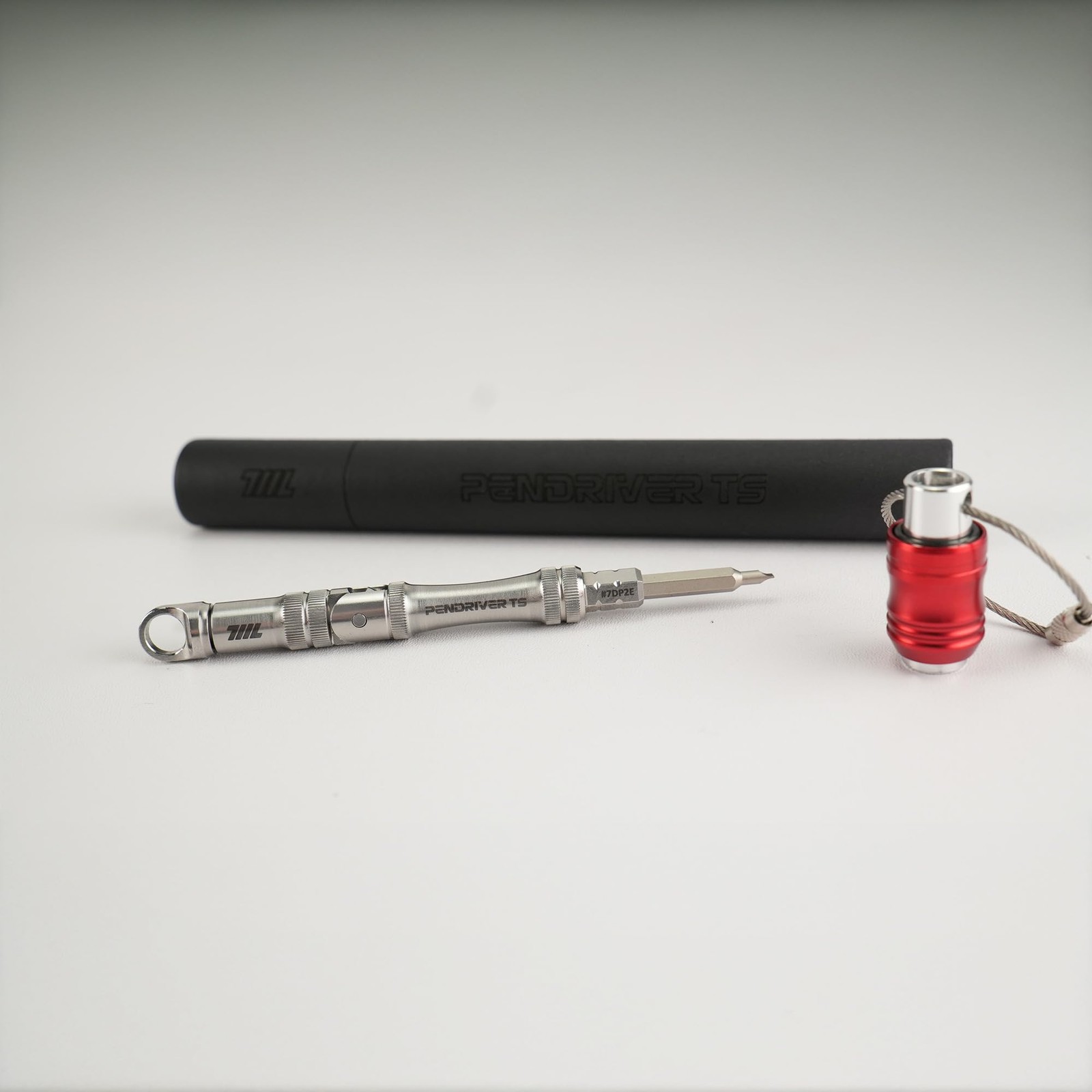 711L Pen Driver TS – Compact EDC Bit with Foldable L-Handle and Silver