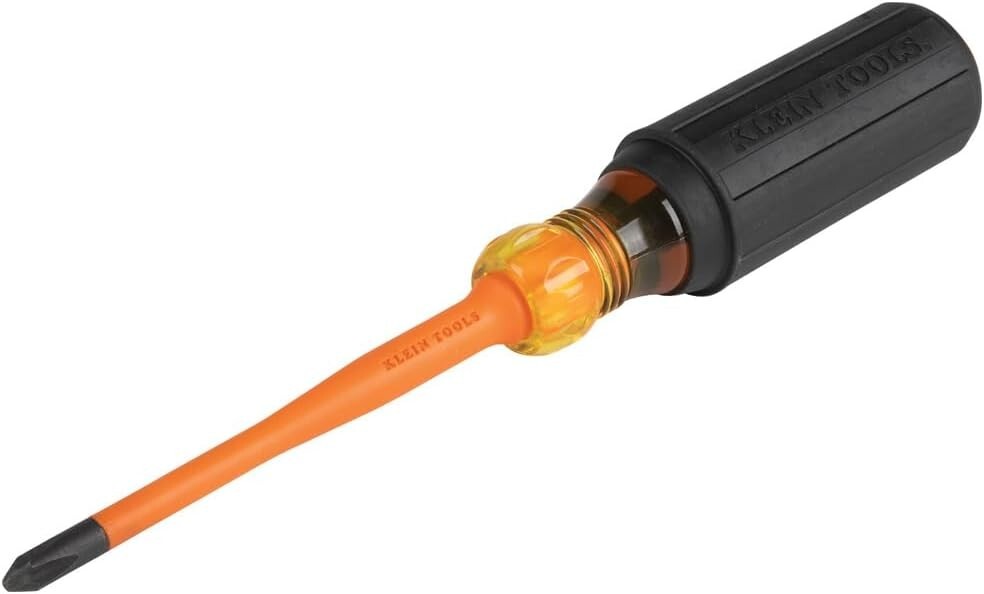 Klein 1000V Slim Insulated Screwdriver – Comfort Grip, Perfect for Tight Spaces