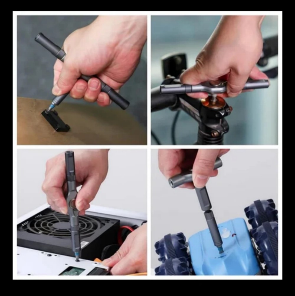 25Pcs 24 in 1 Multifunction Screwdriver Head Set Household Repair Ratchet Wrench