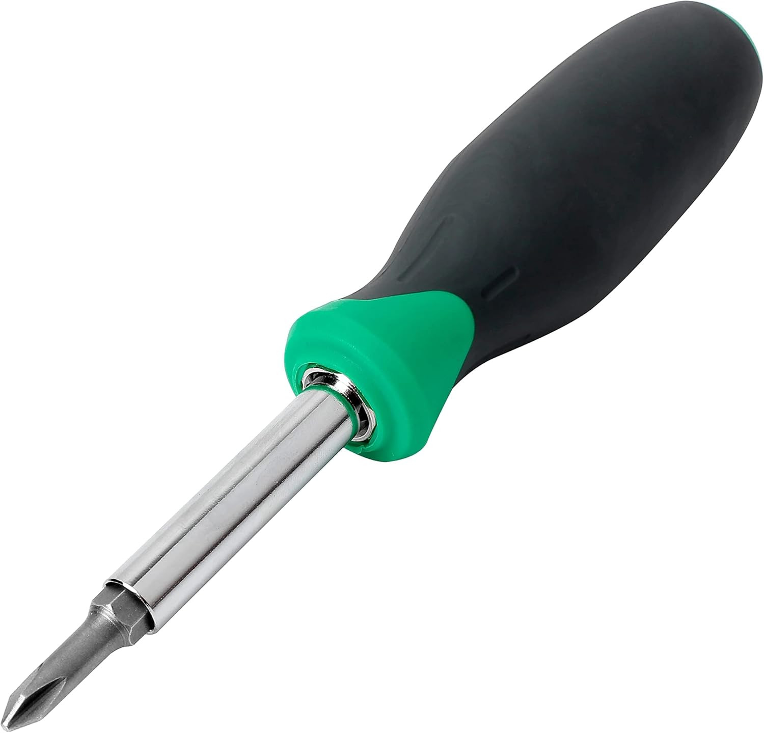 6-In-1 Multi-Bit Screwdriver/Nut Driver, Multicolor(Silver, Northern Glow Green,