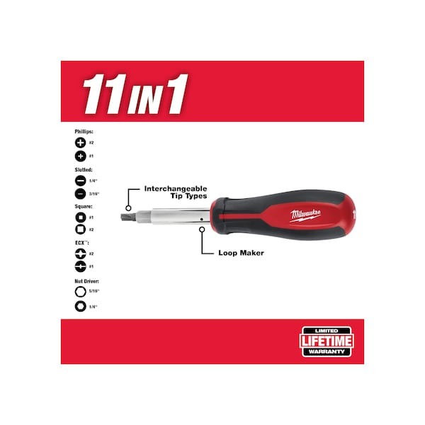 Milwaukee Tool 48-22-2760 11In1 Screwdriver Ecx
