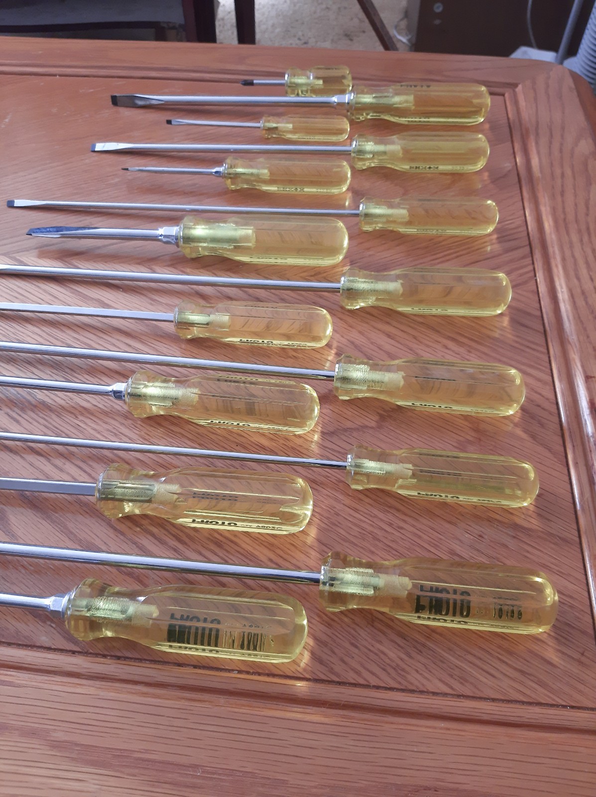 Proto Tool 14 Piece Screwdriver Set, With Extra Long Screwdrivers Made In USA