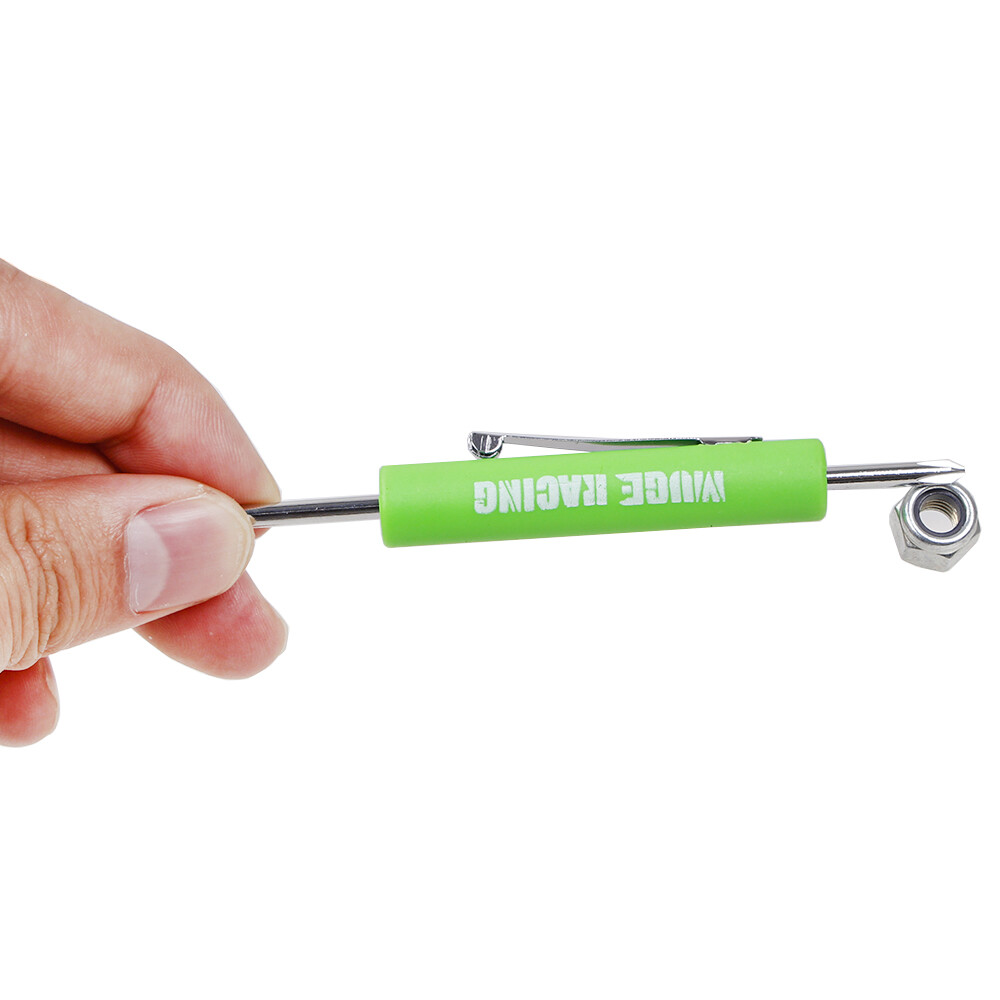 10x Green Mini Pocket Screwdriver Phillips & Flat Head Tip with Magnet and Clip