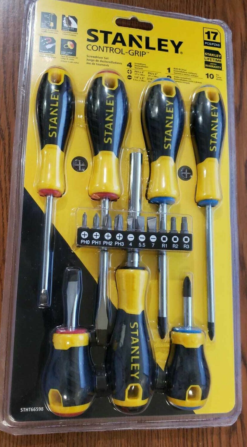 NEW ~ Stanley Control-Grip 17 pcs STHT66598