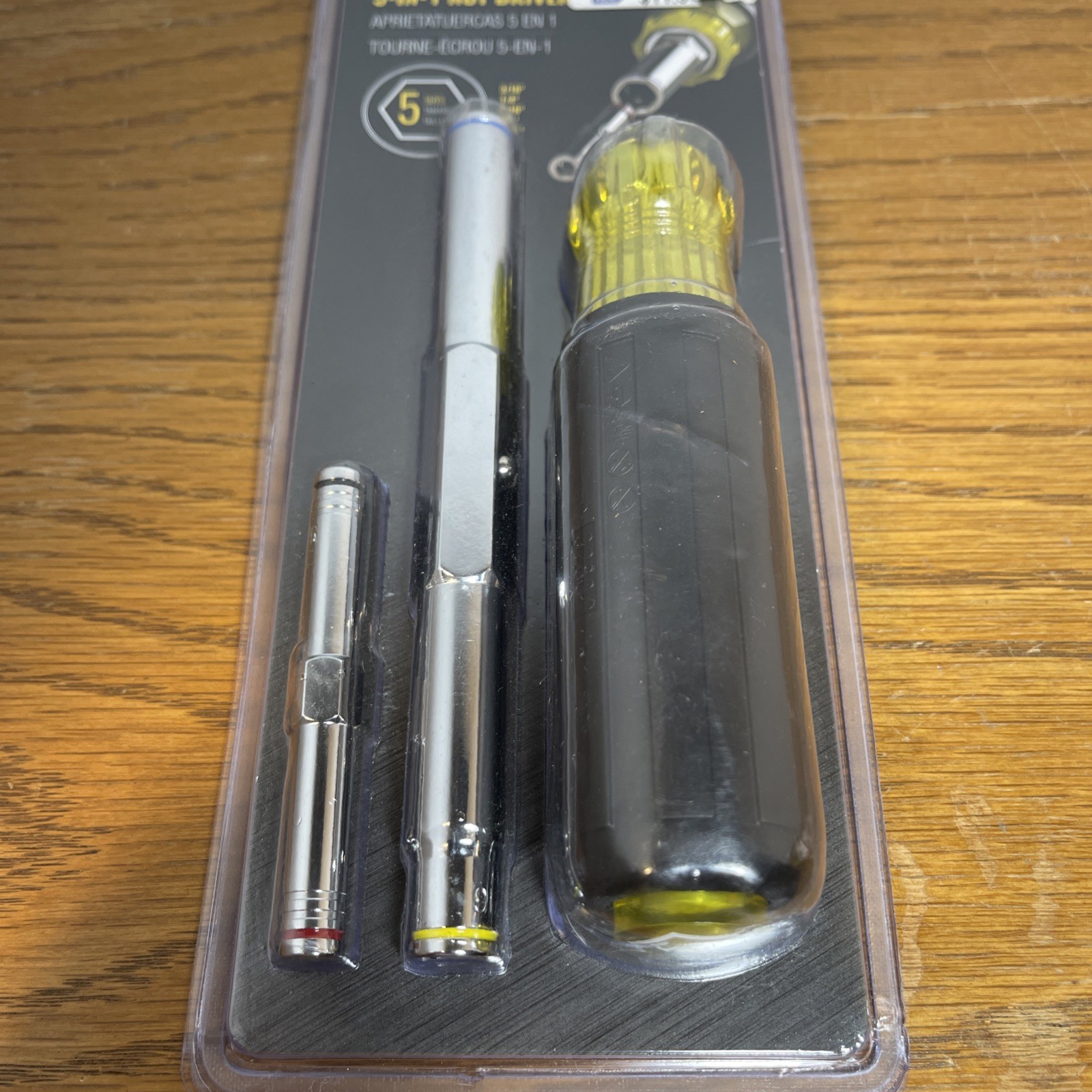Klein Tools 32801 5-In-1 Multi-Bit Screwdriver / Nut Driver, Heavy Duty