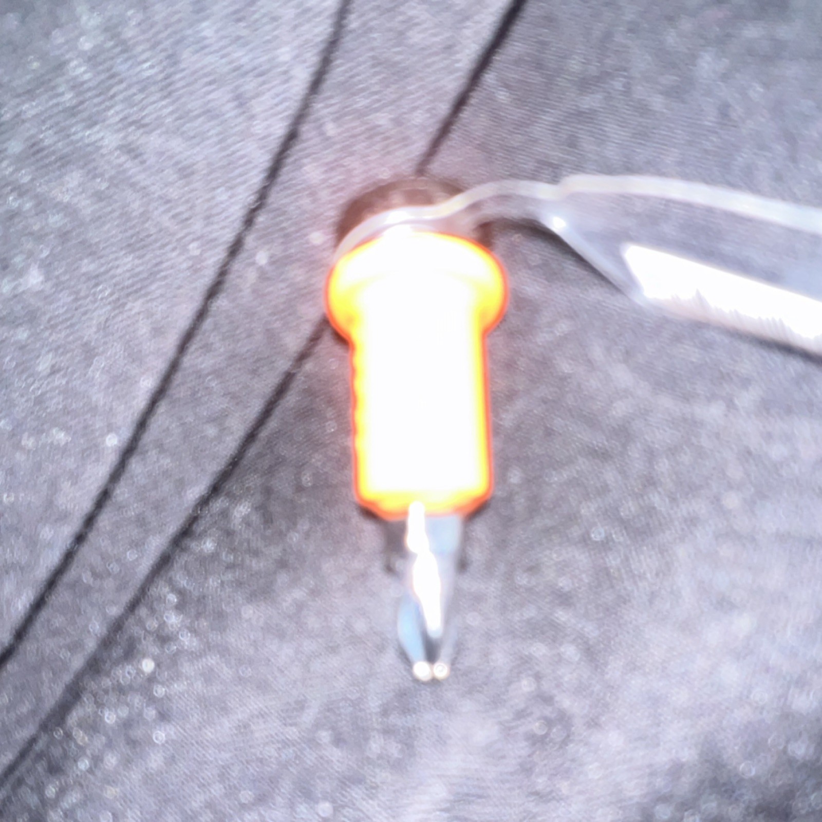 Screwdriver Orange Clear Black Handle Single Piece