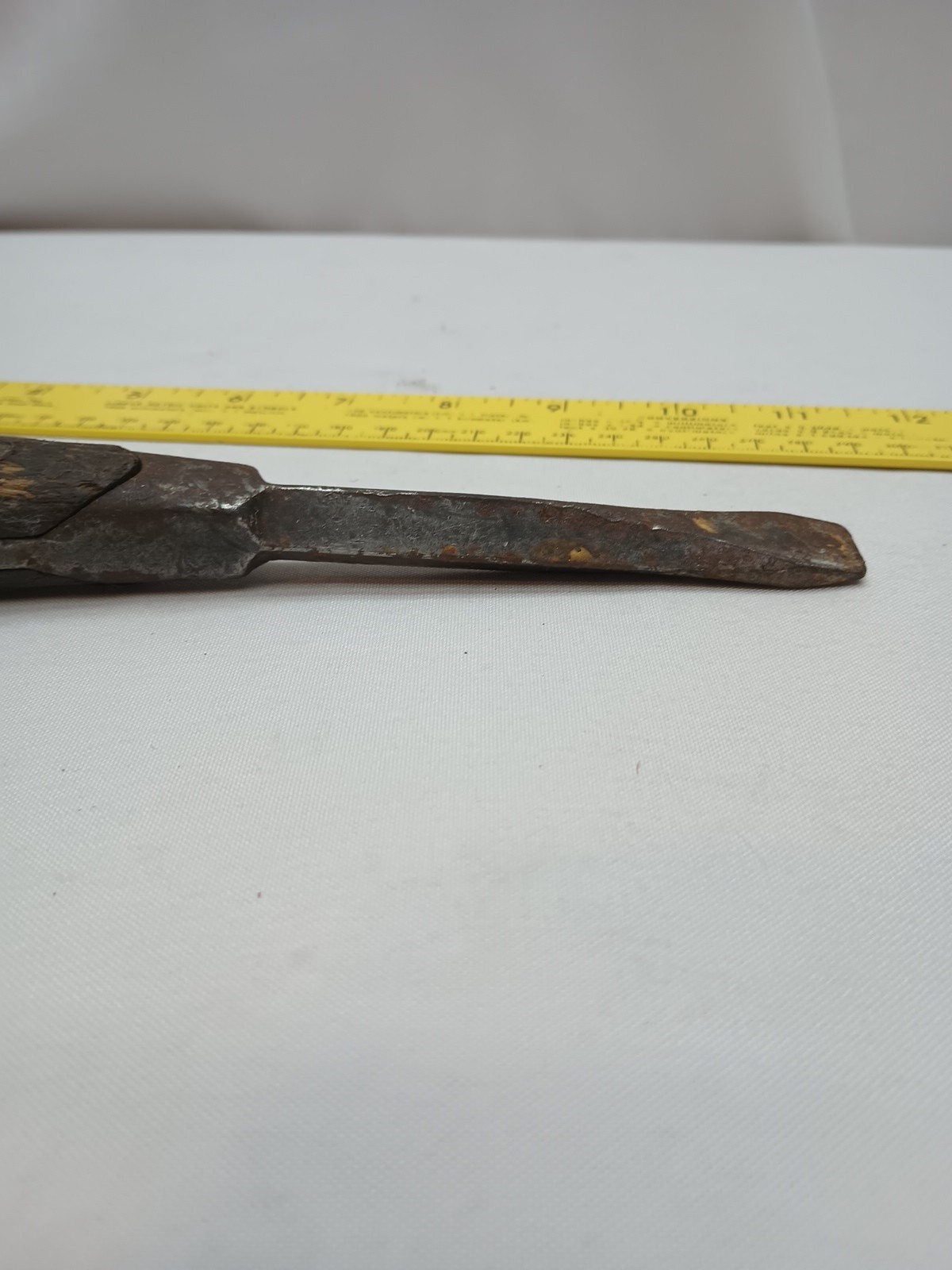Vintage Homemade Wooden Handle Tip Flathead Screwdriver