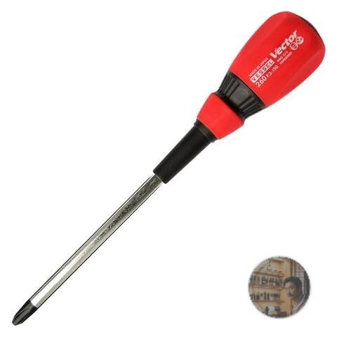 Vessel Vector Standard Phillips Screwdriver +3 150mm Large Grip B-260 New