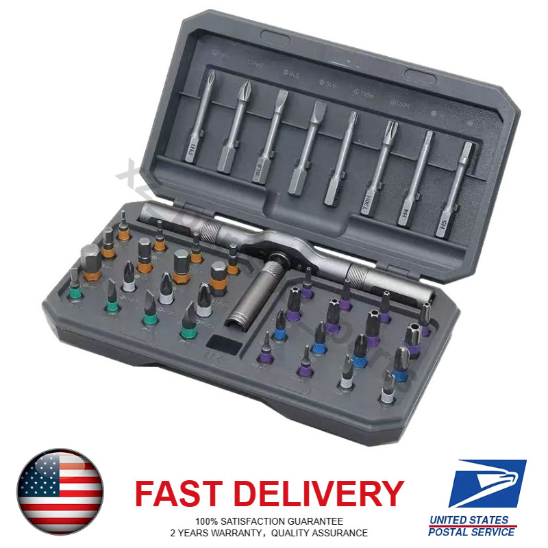42 in 1 Magnetic Screwdriver Set Precision Ratchet Handle DIY Repair Tool Kits