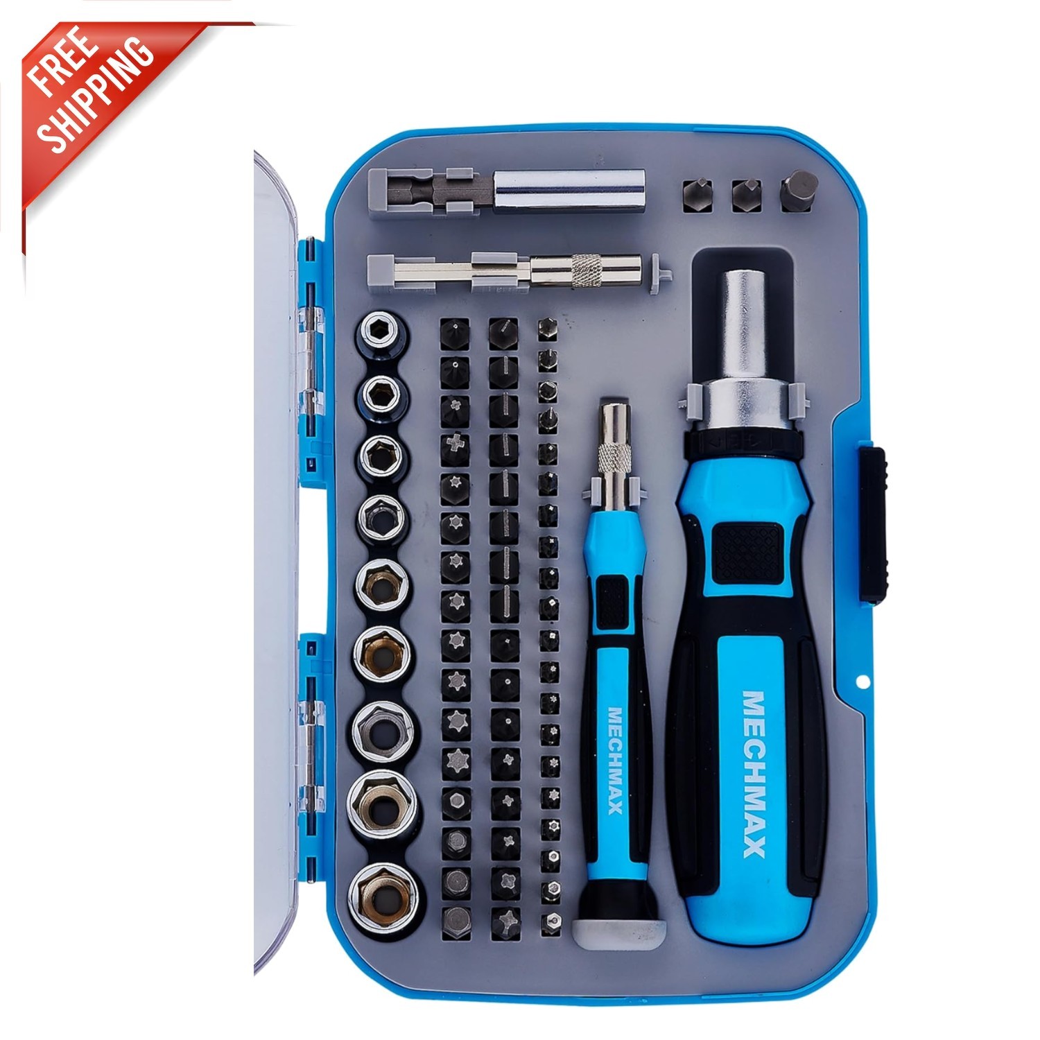 Durable 68-Piece Magnetic Ratchet Screwdriver Set – Perfect Gift Choice