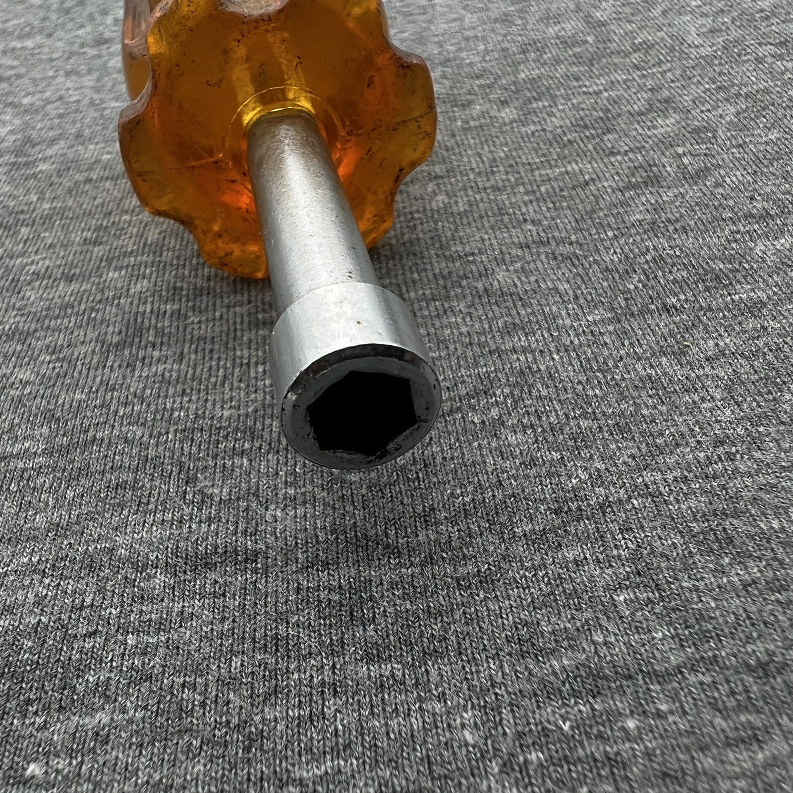 VACO Tools 1/4” Stubby Nut Driver 4 Inches Long SS8 Yellow Handle USA