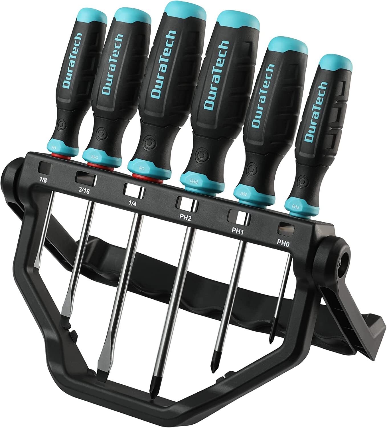 DURATECH 6 PCS Magnetic Screwdrivers Set 3PCS Phillips & 3PCS Flat Head S2 Steel