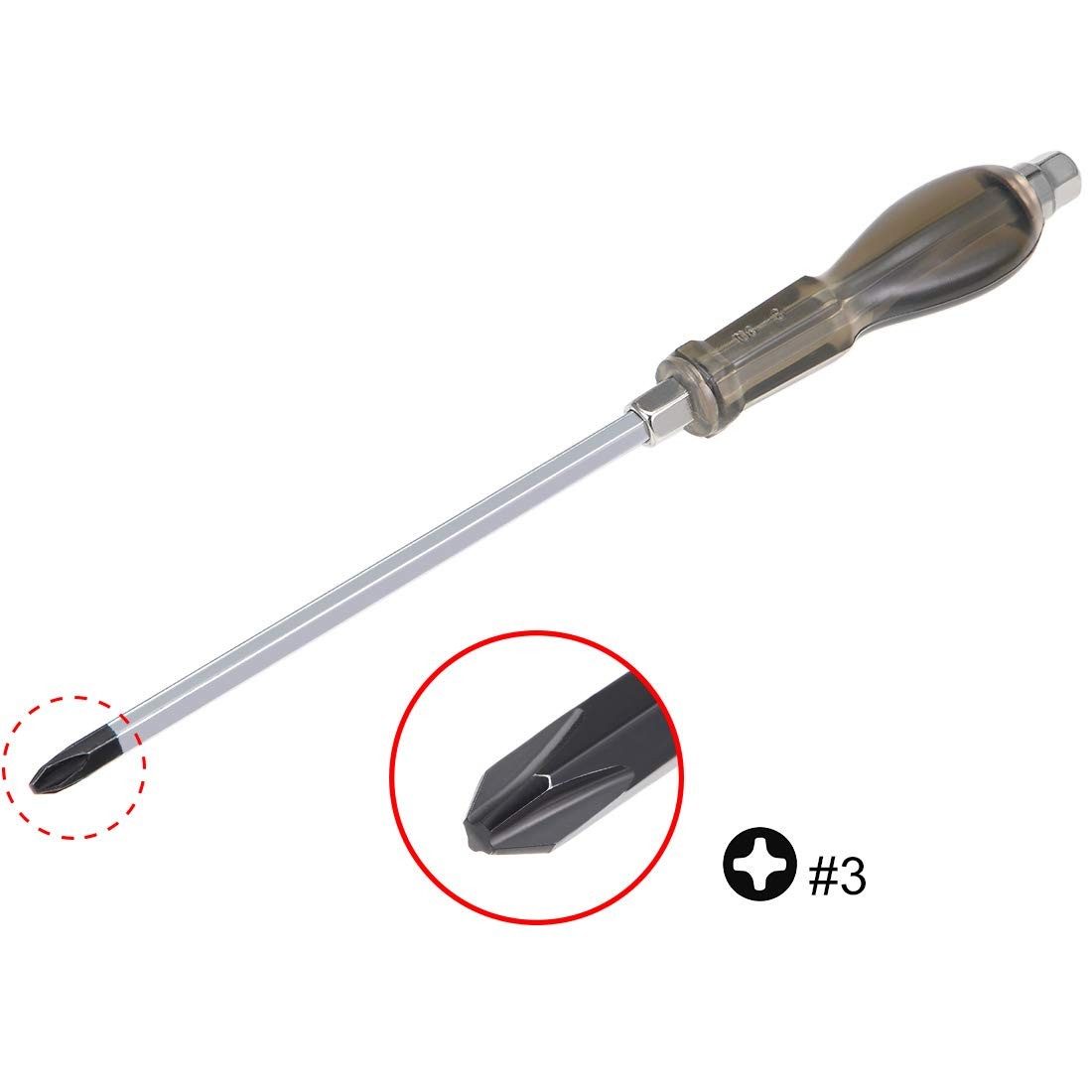 uxcell #3 Phillips Impact Screwdriver 8-Inch Cross Point Keystone Demolition …