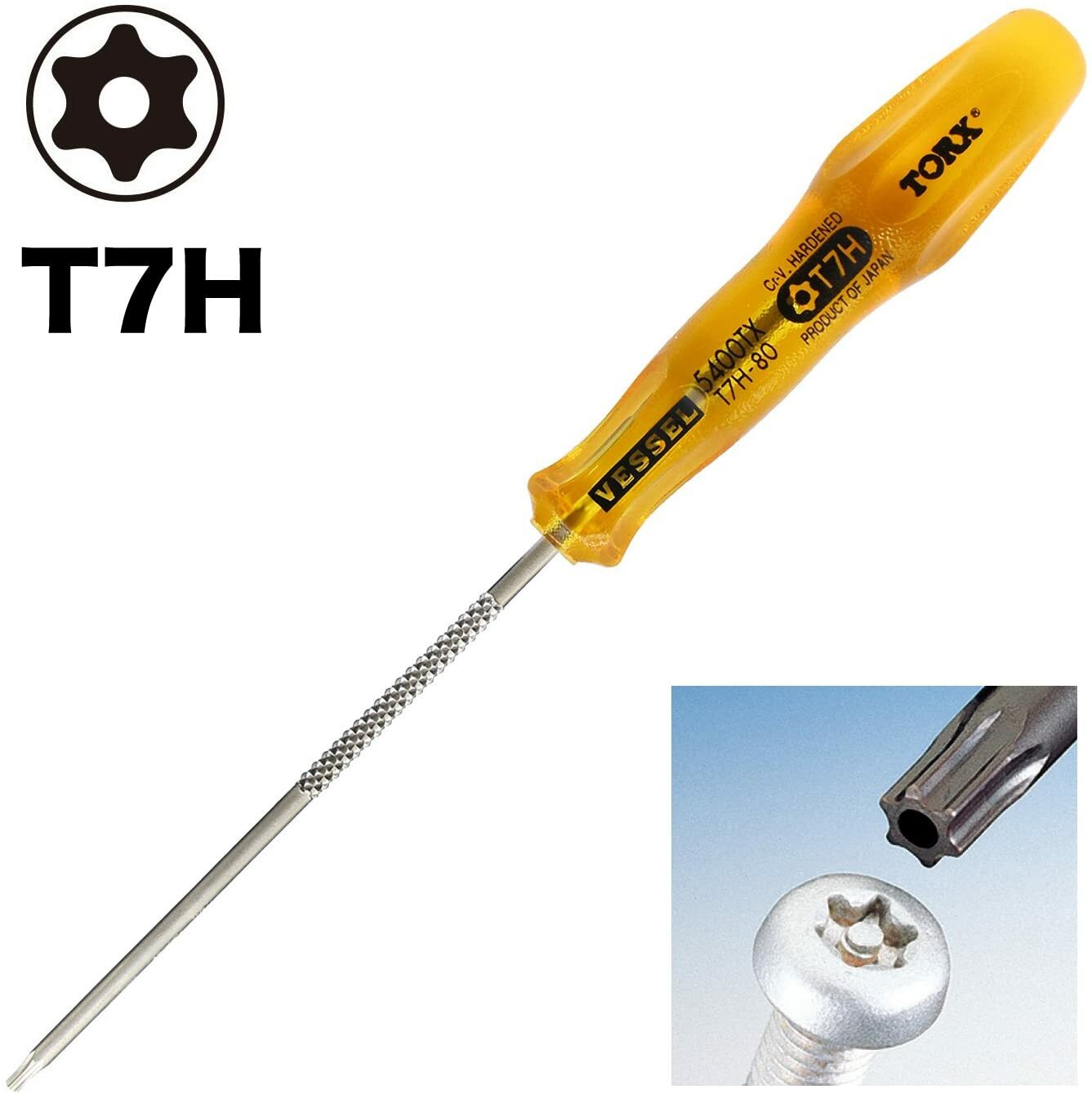 VESSEL TORX Driver 6-piece set 5400TX Power Grip T5 T6 T7H T8H T9H T10H Japan