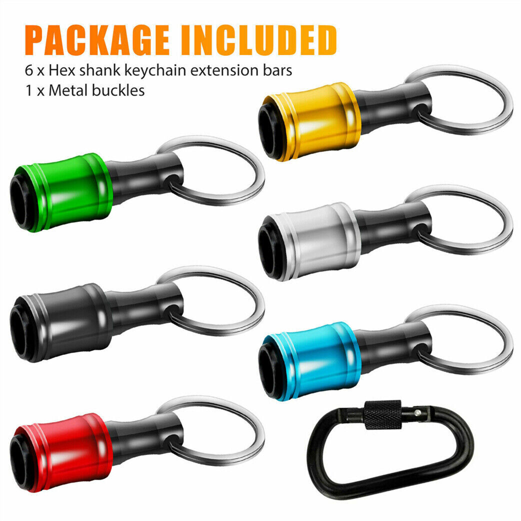 7~21x Hex Shank Screwdriver Bit Holder Bar Shank Screwdriver Bit Keychain Driver