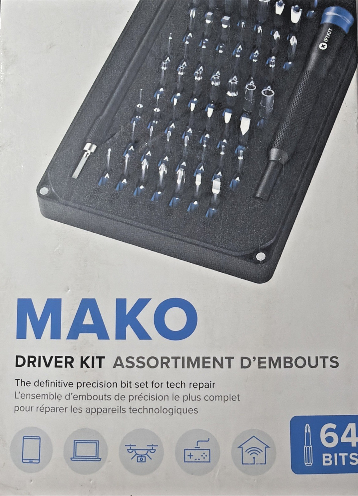 iFixit Mako Driver Kit 64 Precision Repair Bit Set Apple Android New Fast Ship