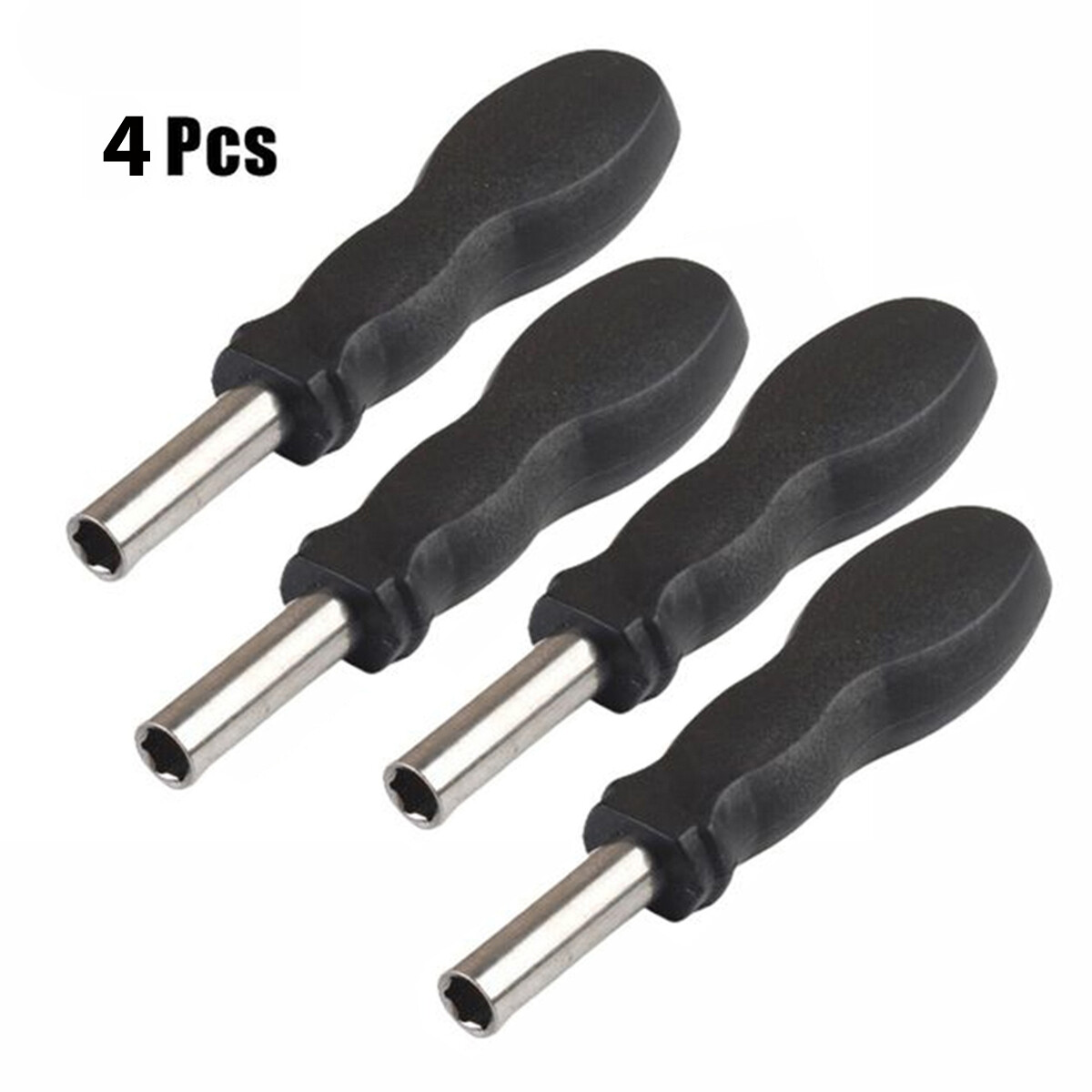 4PCS 1/4″ Magnetic Screwdriver Bit Driver Handle Tool for Hex Torx Slotted Bits