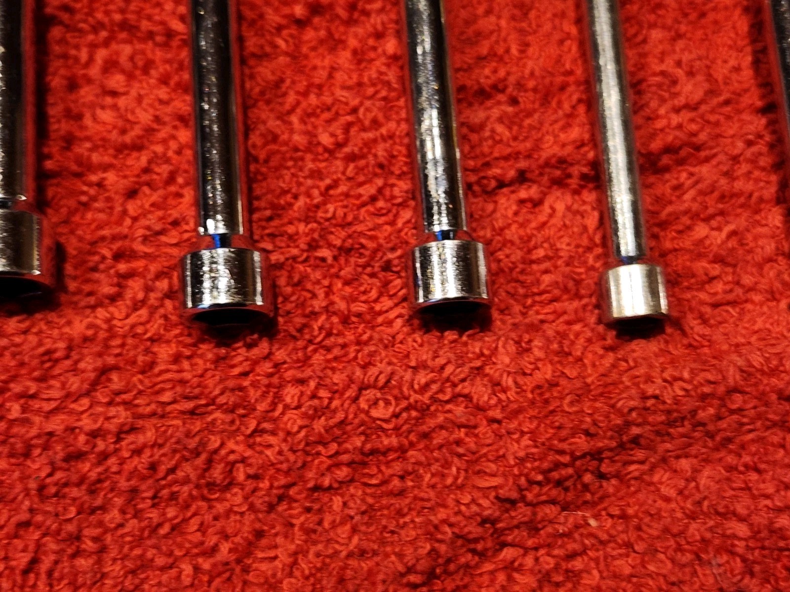 VINTAGE KLEIN 631 Standard Hollow Shaft Nut Driver Set 7 +1 Piece Bonus #650 Awl