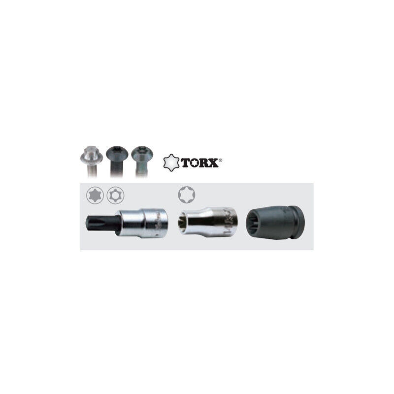 Koken 13025.90-T30 3/8 Inch Sq. Dr. Bit Socket TORX T30 Length 90 mm