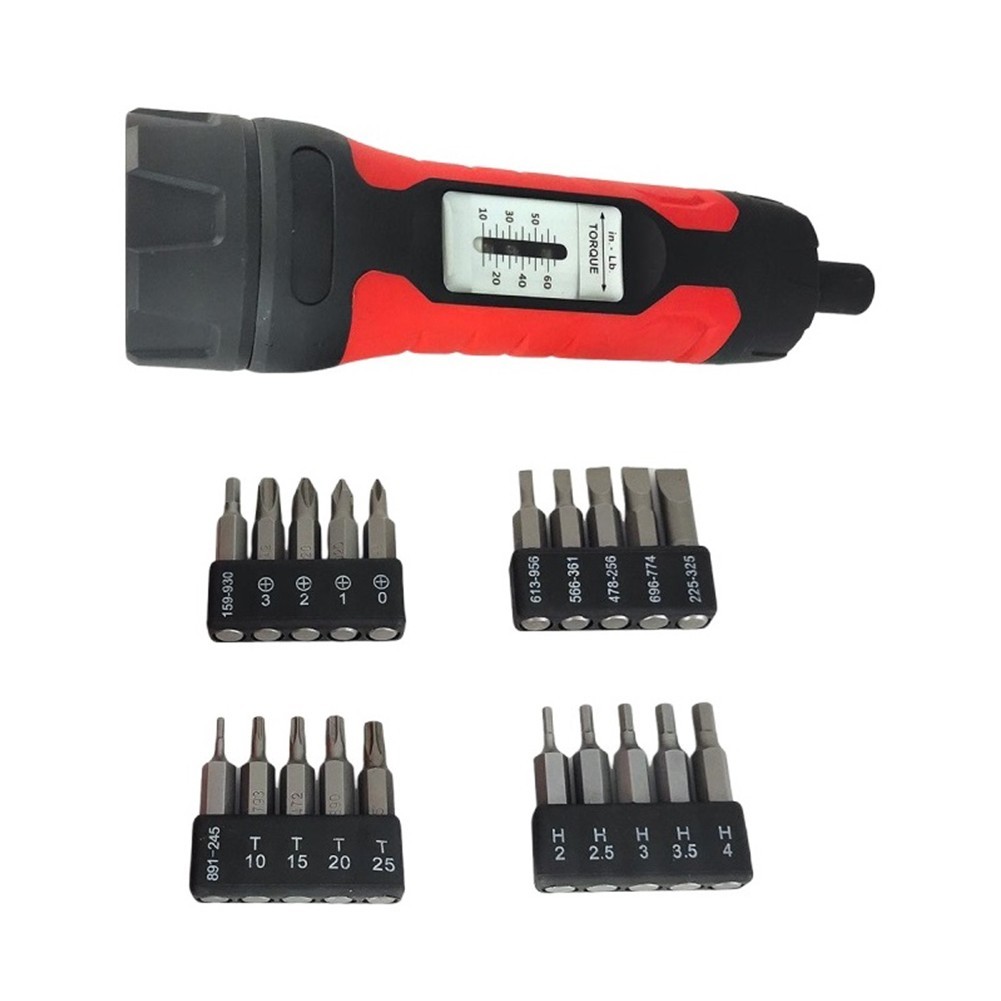 Precise Measurement Torque Wrench Screwdriver 1/4 Inch Drive 10 65In lb