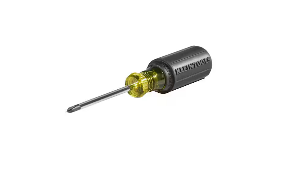Klein Tools 603-3 3-Inch Round Shank No.1 Profilated Phillips Tip Screwdriver