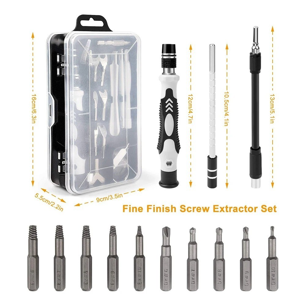 Magnetic Screwdriver Repair Kit Torx Phillips Bits Electronics Tools