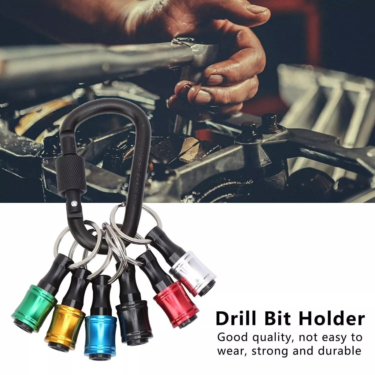 1/4″ Hex Shank Quick Release Keychain Screwdriver Drill Bit Holder Bit Set 28PCS
