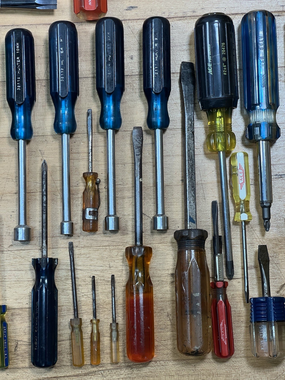 Lot of 100+ Vintage USA Screwdrivers & Nut Drivers – Proto, Kobalt, Xcelite, Etc
